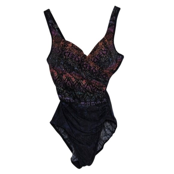 Miraclesuit Other - Miraclesuit Tramonto Belle It's A Wrap Swimsuit Womens Size 10 Blue One Piece